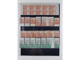 1945/49, meist postfrische gestempelte Sammlung mit einigen signiert Werten bei den Farben und Postmeister-Zähnungen, dabei u