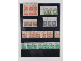 1945/49, meist postfrische gestempelte Sammlung mit einigen signiert Werten bei den Farben und Postmeister-Zähnungen, dabei u