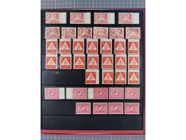 1945/49, meist postfrische gestempelte Sammlung mit einigen signiert Werten bei den Farben und Postmeister-Zähnungen, dabei u