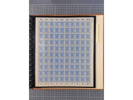1945/49, meist postfrische gestempelte Sammlung mit einigen signiert Werten bei den Farben und Postmeister-Zähnungen, dabei u