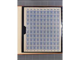 1945/49, meist postfrische gestempelte Sammlung mit einigen signiert Werten bei den Farben und Postmeister-Zähnungen, dabei u