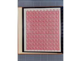 1945/49, meist postfrische gestempelte Sammlung mit einigen signiert Werten bei den Farben und Postmeister-Zähnungen, dabei u