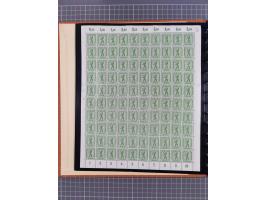 1945/49, meist postfrische gestempelte Sammlung mit einigen signiert Werten bei den Farben und Postmeister-Zähnungen, dabei u