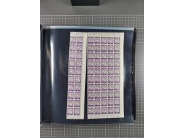 1960/75. postfrische Bogenteile der Dauerserien ab Bedeutende Deutsche, dabei Formnummern und Berlin mit u.a. Mi.-Nr. 246-49 