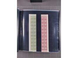 1960/75. postfrische Bogenteile der Dauerserien ab Bedeutende Deutsche, dabei Formnummern und Berlin mit u.a. Mi.-Nr. 246-49 