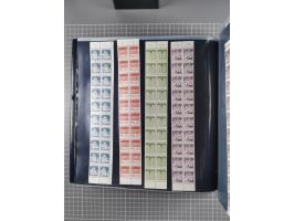 1960/75. postfrische Bogenteile der Dauerserien ab Bedeutende Deutsche, dabei Formnummern und Berlin mit u.a. Mi.-Nr. 246-49 