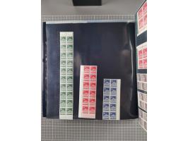 1960/75. postfrische Bogenteile der Dauerserien ab Bedeutende Deutsche, dabei Formnummern und Berlin mit u.a. Mi.-Nr. 246-49 