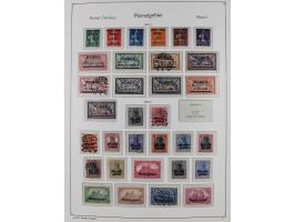 1920/23, ungebrauchte und gestempelte Sammlung mit kpl. Ausgaben, sauber auf Vordruckseiten