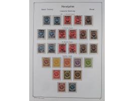 1920/23, ungebrauchte und gestempelte Sammlung mit kpl. Ausgaben, sauber auf Vordruckseiten