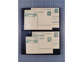 Frankfurt: 1900/89, interessante Sammlung von Bild-Ganzsachen und Ganzsachen mit Zudrucken aus Frankfurt, ungebraucht und geb