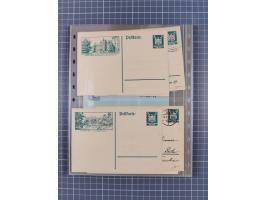 Frankfurt: 1900/89, interessante Sammlung von Bild-Ganzsachen und Ganzsachen mit Zudrucken aus Frankfurt, ungebraucht und geb