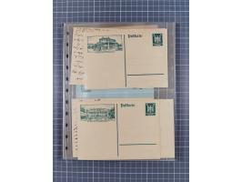 Frankfurt: 1900/89, interessante Sammlung von Bild-Ganzsachen und Ganzsachen mit Zudrucken aus Frankfurt, ungebraucht und geb