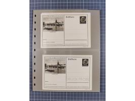 Frankfurt: 1900/89, interessante Sammlung von Bild-Ganzsachen und Ganzsachen mit Zudrucken aus Frankfurt, ungebraucht und geb