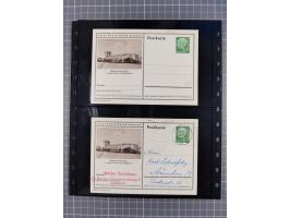 Frankfurt: 1900/89, interessante Sammlung von Bild-Ganzsachen und Ganzsachen mit Zudrucken aus Frankfurt, ungebraucht und geb