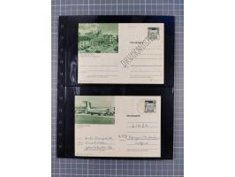 Frankfurt: 1900/89, interessante Sammlung von Bild-Ganzsachen und Ganzsachen mit Zudrucken aus Frankfurt, ungebraucht und geb