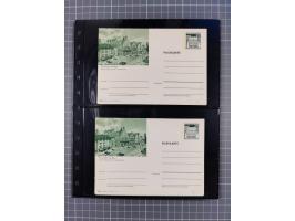 Frankfurt: 1900/89, interessante Sammlung von Bild-Ganzsachen und Ganzsachen mit Zudrucken aus Frankfurt, ungebraucht und geb