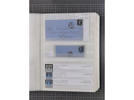 1800/1980(ca.), reichhaltige gestempelte Partie mit Marken und vielen Briefen (meist bis 1900) in 7 Steckbüchern und 2 Ordner