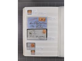 1800/1980(ca.), reichhaltige gestempelte Partie mit Marken und vielen Briefen (meist bis 1900) in 7 Steckbüchern und 2 Ordner