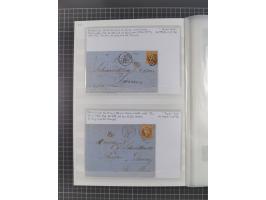 1800/1980(ca.), reichhaltige gestempelte Partie mit Marken und vielen Briefen (meist bis 1900) in 7 Steckbüchern und 2 Ordner