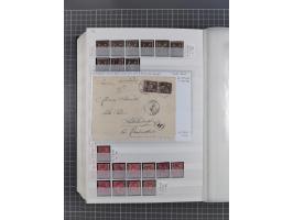 1800/1980(ca.), reichhaltige gestempelte Partie mit Marken und vielen Briefen (meist bis 1900) in 7 Steckbüchern und 2 Ordner