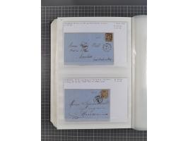 1800/1980(ca.), reichhaltige gestempelte Partie mit Marken und vielen Briefen (meist bis 1900) in 7 Steckbüchern und 2 Ordner