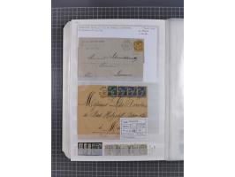 1800/1980(ca.), reichhaltige gestempelte Partie mit Marken und vielen Briefen (meist bis 1900) in 7 Steckbüchern und 2 Ordner