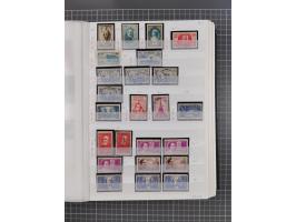 1800/1980(ca.), reichhaltige gestempelte Partie mit Marken und vielen Briefen (meist bis 1900) in 7 Steckbüchern und 2 Ordner