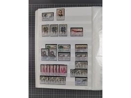 1800/1980(ca.), reichhaltige gestempelte Partie mit Marken und vielen Briefen (meist bis 1900) in 7 Steckbüchern und 2 Ordner