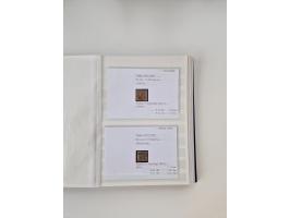 Baden bis Taxis, ungebrauchte und gestempelte Sammlungsbestand, jedes Stück mit ausführlicher Beschriftung auf Karten montier