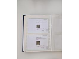 Baden bis Taxis, ungebrauchte und gestempelte Sammlungsbestand, jedes Stück mit ausführlicher Beschriftung auf Karten montier