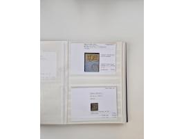 Baden bis Taxis, ungebrauchte und gestempelte Sammlungsbestand, jedes Stück mit ausführlicher Beschriftung auf Karten montier