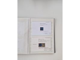 Baden bis Taxis, ungebrauchte und gestempelte Sammlungsbestand, jedes Stück mit ausführlicher Beschriftung auf Karten montier