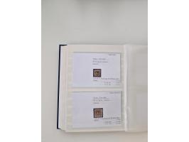 Baden bis Taxis, ungebrauchte und gestempelte Sammlungsbestand, jedes Stück mit ausführlicher Beschriftung auf Karten montier