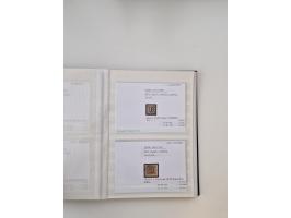 Baden bis Taxis, ungebrauchte und gestempelte Sammlungsbestand, jedes Stück mit ausführlicher Beschriftung auf Karten montier