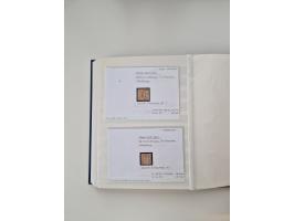 Baden bis Taxis, ungebrauchte und gestempelte Sammlungsbestand, jedes Stück mit ausführlicher Beschriftung auf Karten montier