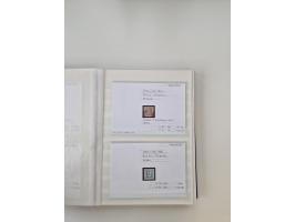 Baden bis Taxis, ungebrauchte und gestempelte Sammlungsbestand, jedes Stück mit ausführlicher Beschriftung auf Karten montier