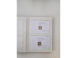 Baden bis Taxis, ungebrauchte und gestempelte Sammlungsbestand, jedes Stück mit ausführlicher Beschriftung auf Karten montier