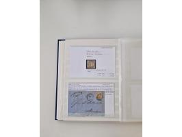 Baden bis Taxis, ungebrauchte und gestempelte Sammlungsbestand, jedes Stück mit ausführlicher Beschriftung auf Karten montier