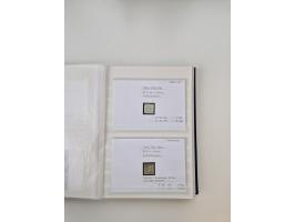 Baden bis Taxis, ungebrauchte und gestempelte Sammlungsbestand, jedes Stück mit ausführlicher Beschriftung auf Karten montier