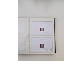 Baden bis Taxis, ungebrauchte und gestempelte Sammlungsbestand, jedes Stück mit ausführlicher Beschriftung auf Karten montier