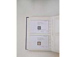 Baden bis Taxis, ungebrauchte und gestempelte Sammlungsbestand, jedes Stück mit ausführlicher Beschriftung auf Karten montier