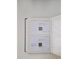 Baden bis Taxis, ungebrauchte und gestempelte Sammlungsbestand, jedes Stück mit ausführlicher Beschriftung auf Karten montier