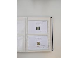 Baden bis Taxis, ungebrauchte und gestempelte Sammlungsbestand, jedes Stück mit ausführlicher Beschriftung auf Karten montier