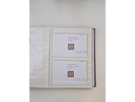 Baden bis Taxis, ungebrauchte und gestempelte Sammlungsbestand, jedes Stück mit ausführlicher Beschriftung auf Karten montier