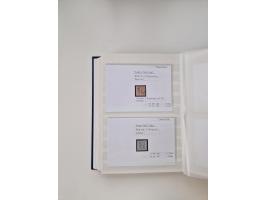 Baden bis Taxis, ungebrauchte und gestempelte Sammlungsbestand, jedes Stück mit ausführlicher Beschriftung auf Karten montier