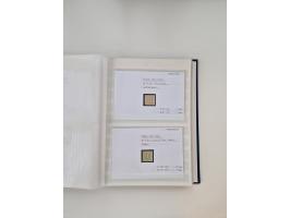 Baden bis Taxis, ungebrauchte und gestempelte Sammlungsbestand, jedes Stück mit ausführlicher Beschriftung auf Karten montier