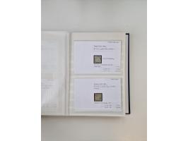 Baden bis Taxis, ungebrauchte und gestempelte Sammlungsbestand, jedes Stück mit ausführlicher Beschriftung auf Karten montier