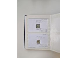 Baden bis Taxis, ungebrauchte und gestempelte Sammlungsbestand, jedes Stück mit ausführlicher Beschriftung auf Karten montier