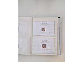 Baden bis Taxis, ungebrauchte und gestempelte Sammlungsbestand, jedes Stück mit ausführlicher Beschriftung auf Karten montier