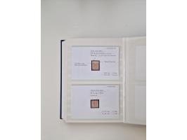 Baden bis Taxis, ungebrauchte und gestempelte Sammlungsbestand, jedes Stück mit ausführlicher Beschriftung auf Karten montier